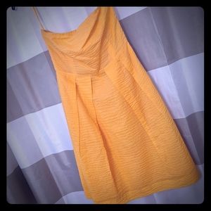 J.Crew Strapless Yellow Dress